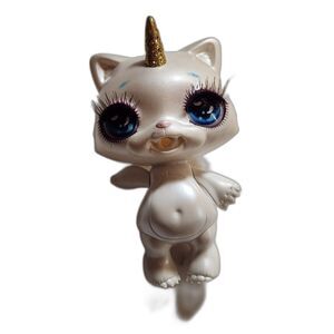 Poopsie Sparkly Critters Series Chloe White Unicorn Cat MGA